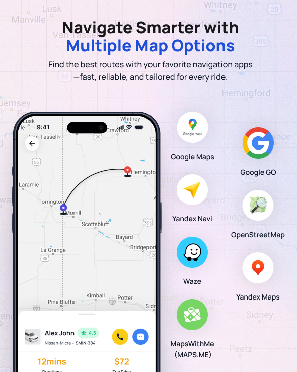 CabME - Flutter Complete Taxi app | Taxi Booking Solution - 4
