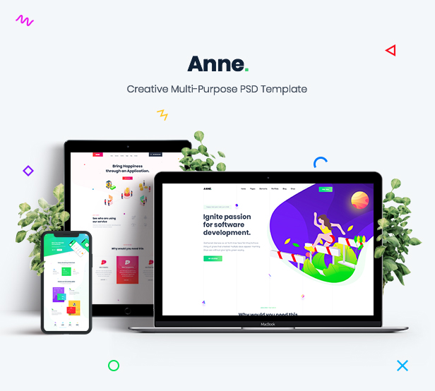 Anne - Creative Multi-Purpose PSD Template - 1