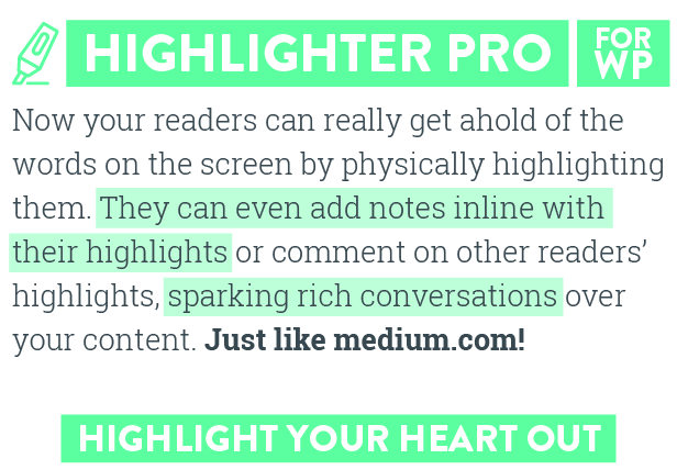 Highlighter Pro: A Medium.com-Inspired Text Highlighting and Inline Commenting Tool for WordPress - 1