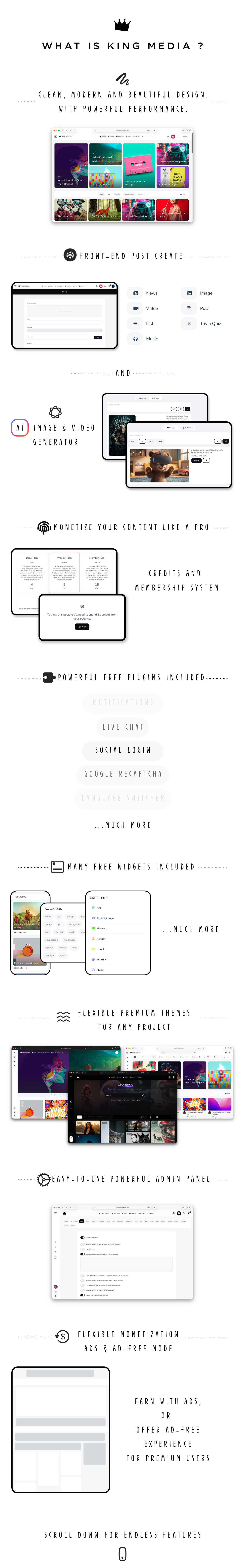 king media viral magazine php script
