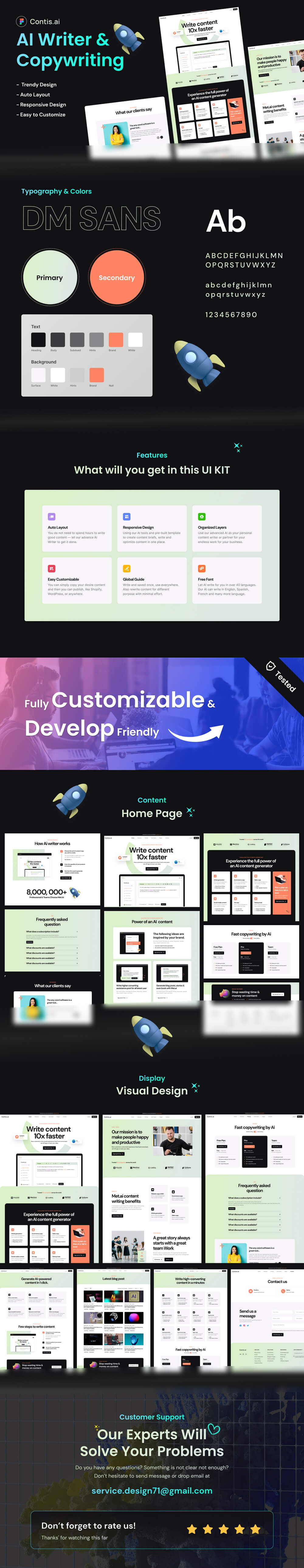 Contis - AI Content Writing Website Figma Template - 2