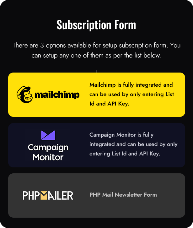 Subscription Form