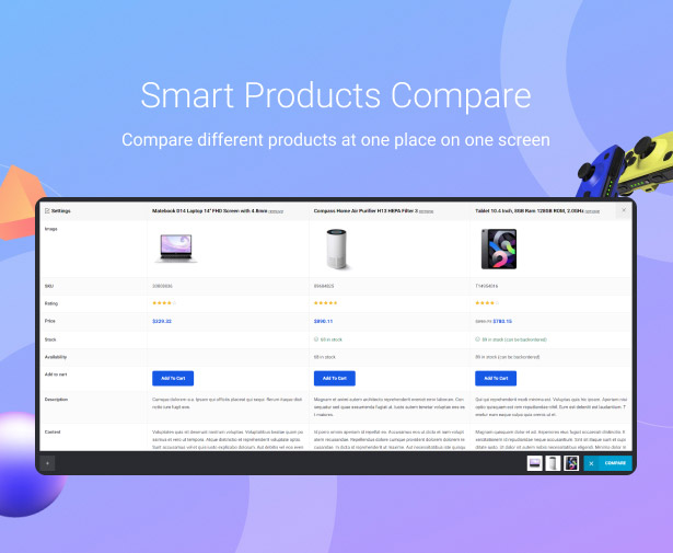 digitaz - electronics store wordpress theme product compare