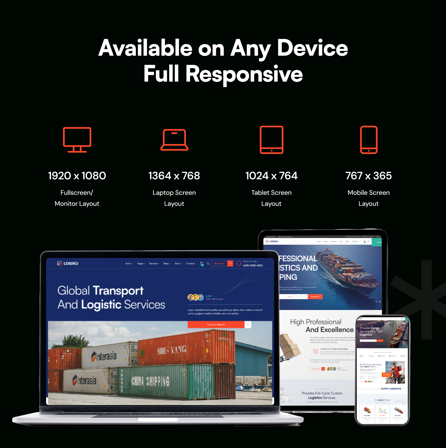 Logiku - Transport & Logistics WordPress Theme - 8