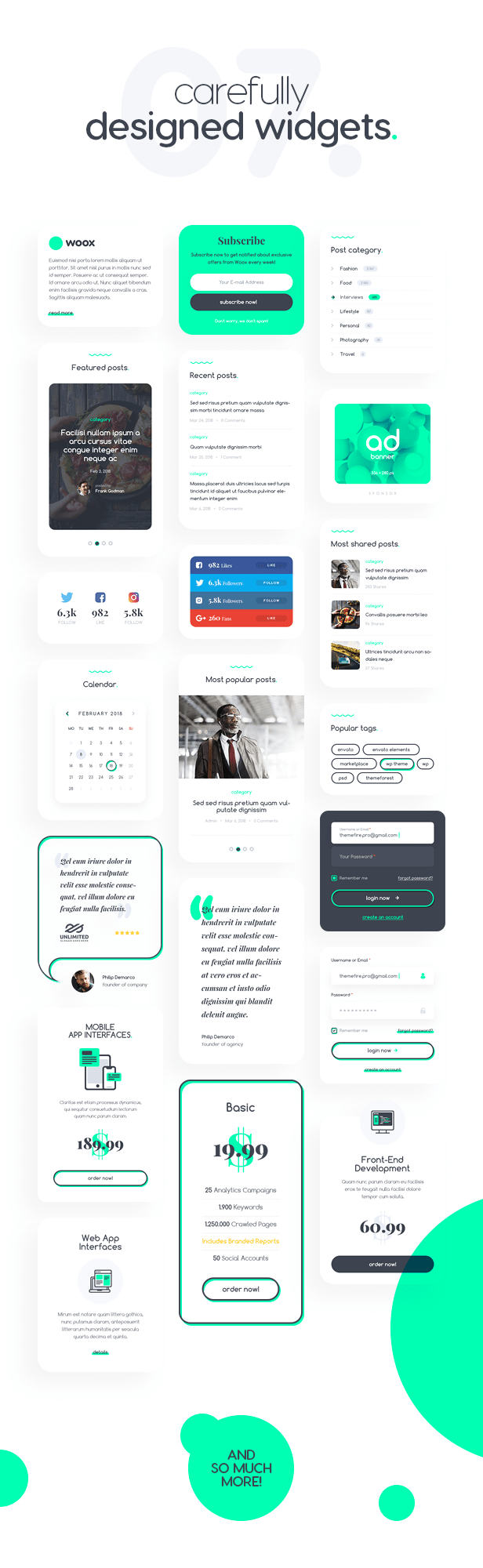 Cool and awesome widgets