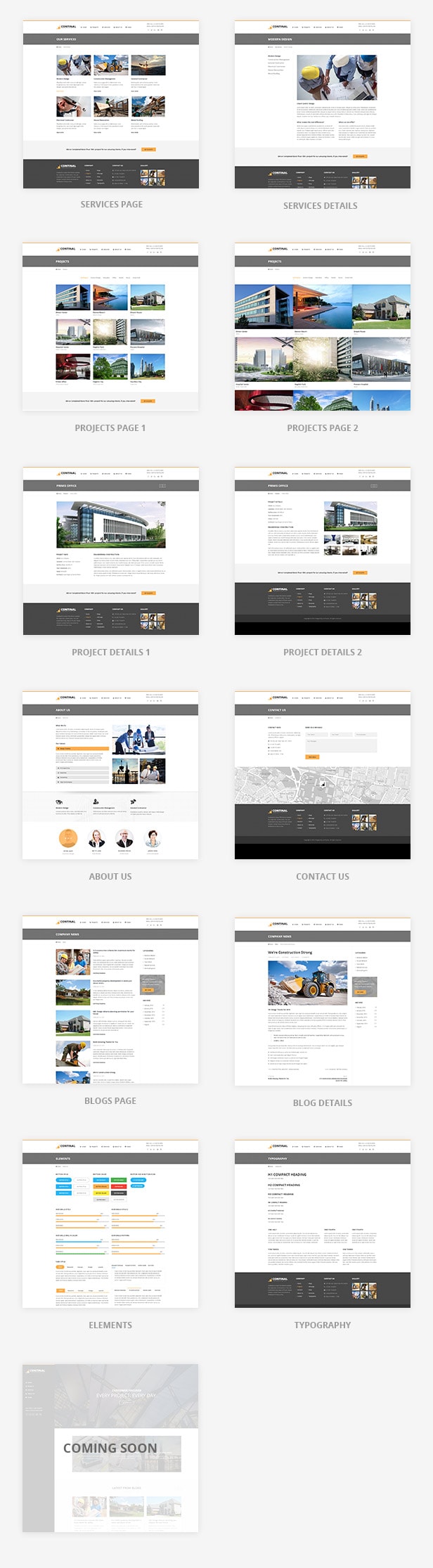 Continal - Construction Business HTML5 Template 3