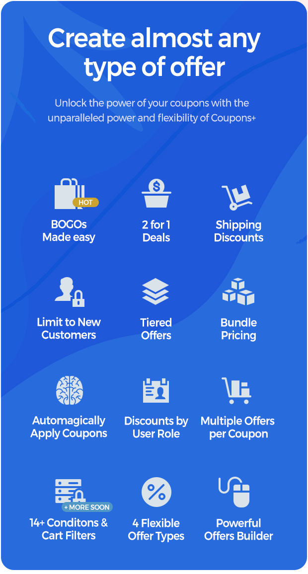 Coupons + | WooCommerce Advanced Coupons, Discount Rules, BOGO Offers, Bulk Discounts, Shipping + - 2