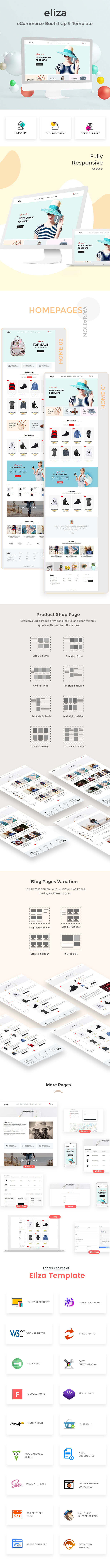 eliza - eCommerce Bootstrap 5 Template