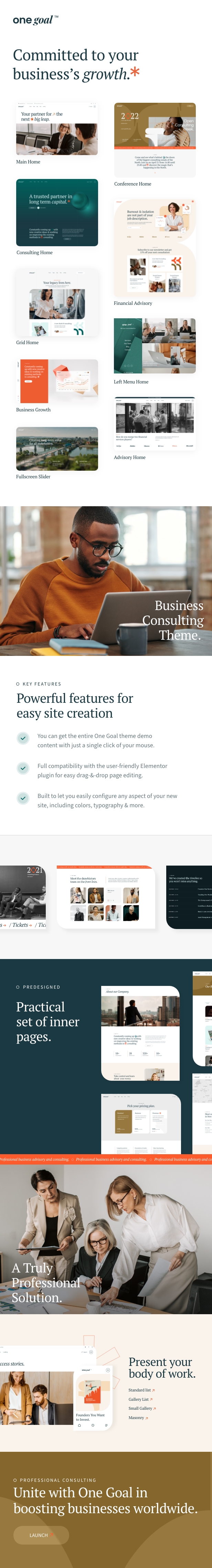 One Goal - Business Consulting WordPress Theme - 2