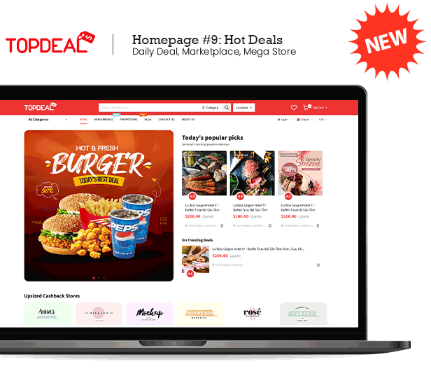 TopDeal - Top Trending Multi Vendor Marketplace WordPress Theme