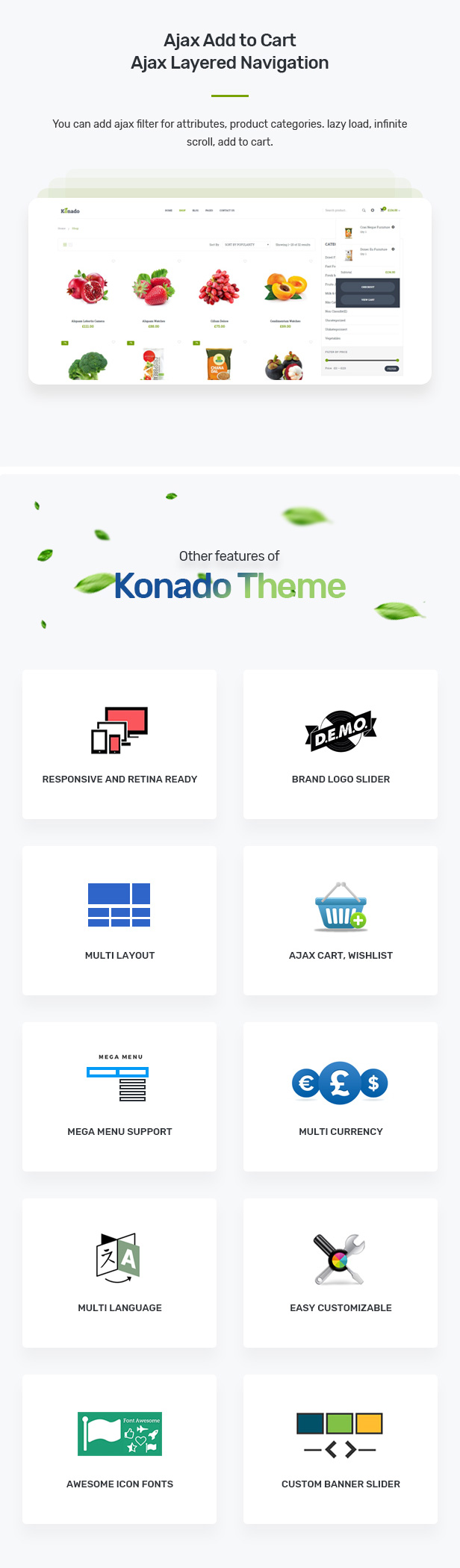 Konado - Organic Theme for WooCommerce WordPress 9