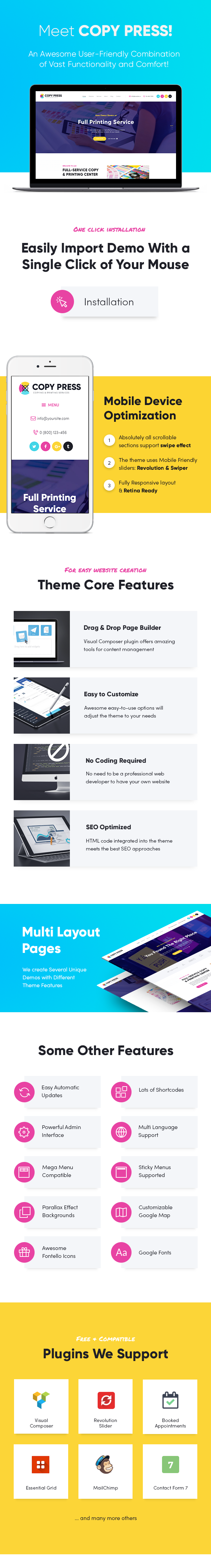 CopyPress | Type Design & Printing Services WordPress Theme - 1