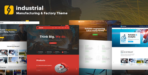 Industrial - Manufacturing & Factory WordPress Theme