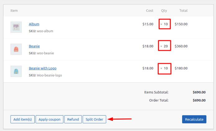 StockUpp - Split Order For WooCommerce - 2