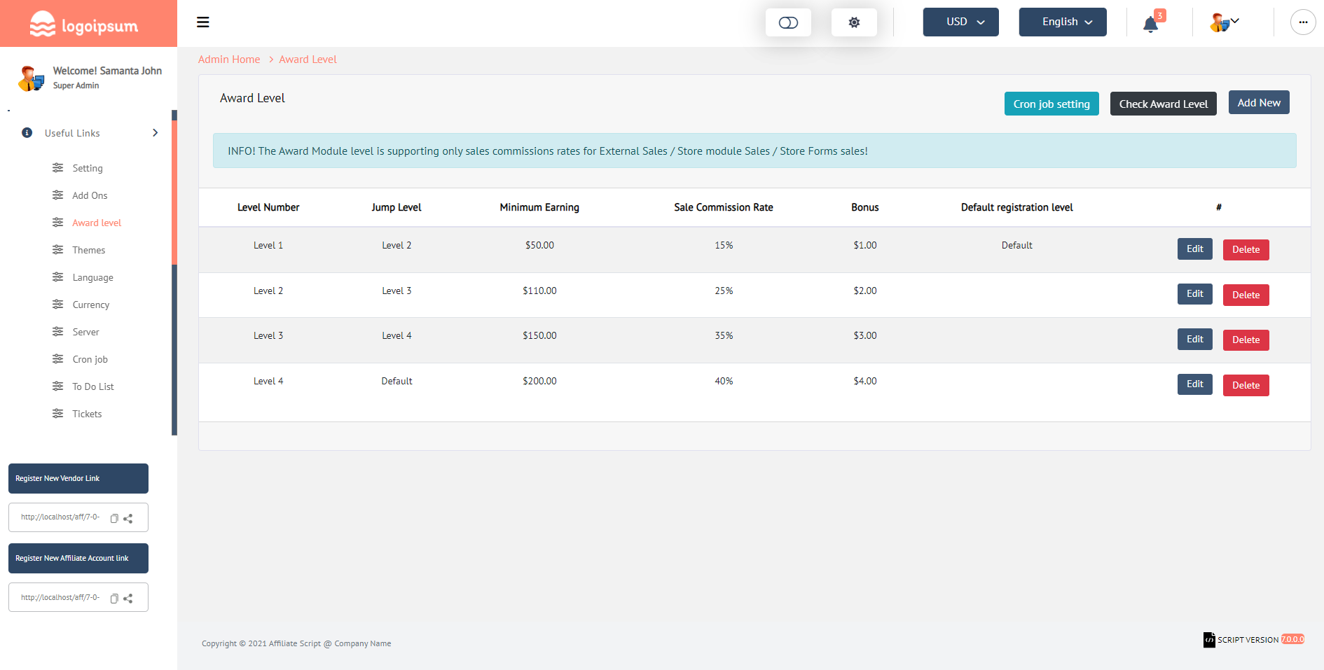 Affiliate Management System - PHP Platform - 44