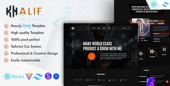 khalif-tailwind-creative-portfolio-reactjs-vite-template