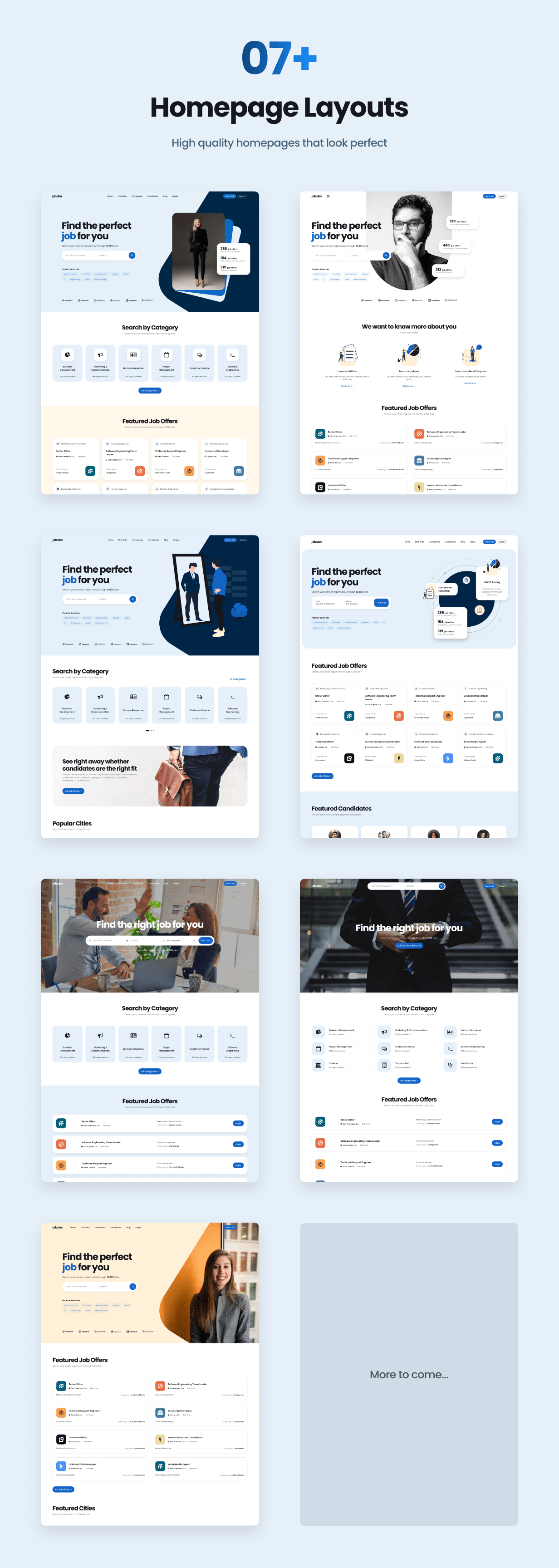Jobster - Job Board HTML Template - Homepage