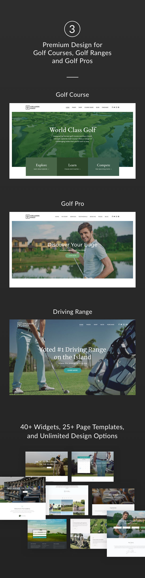 Uplands - Golf Course WordPress Theme - 3