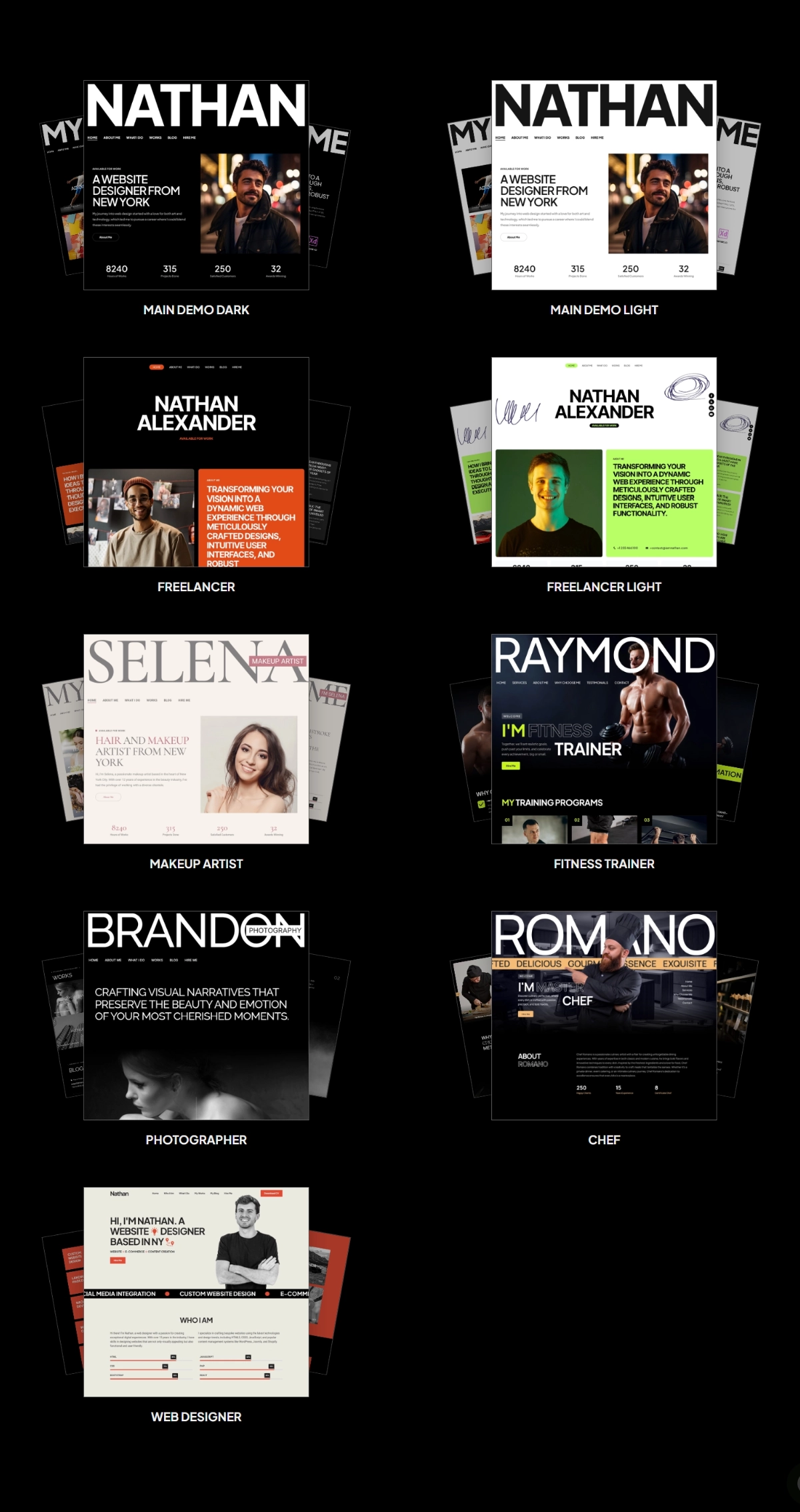 Personal Resume CV Portfolio Website Template - Nathan - 4
