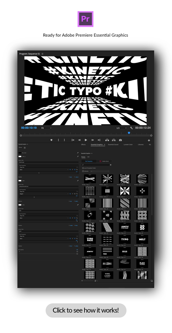 Kinetic Typo Pack - 149