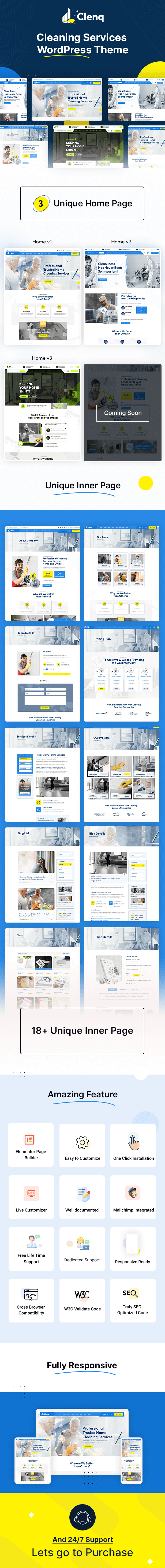 Clenq - Cleaning Services WordPress Theme