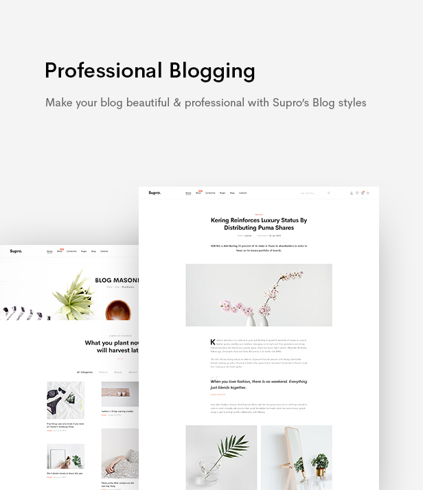 Supro - Minimalist AJAX WooCommerce WordPress Theme - 20