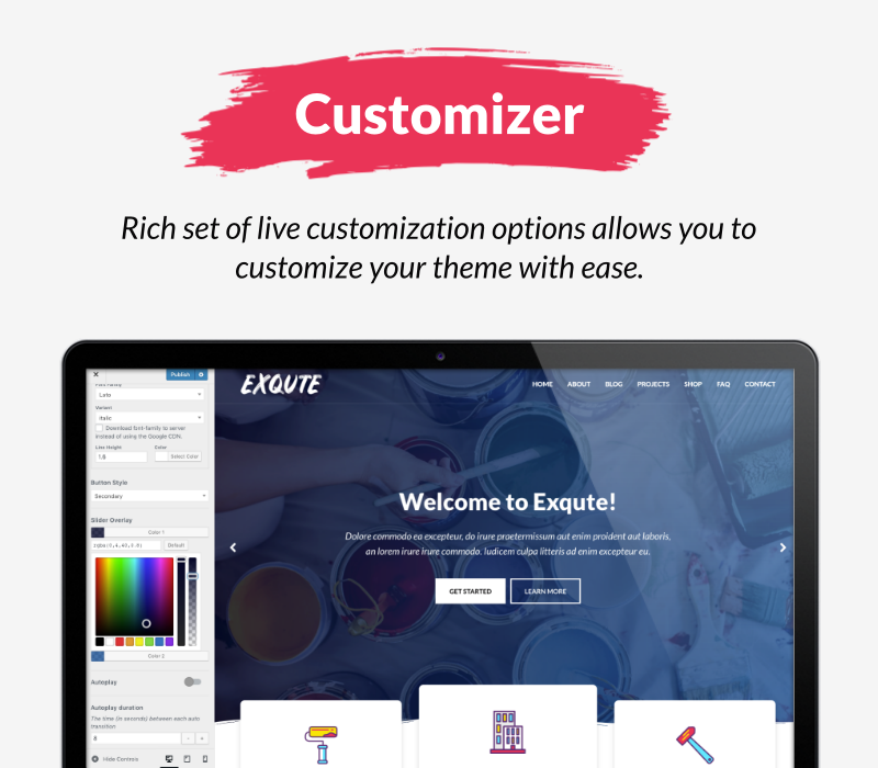 Exqute - Painting Company WordPress Theme