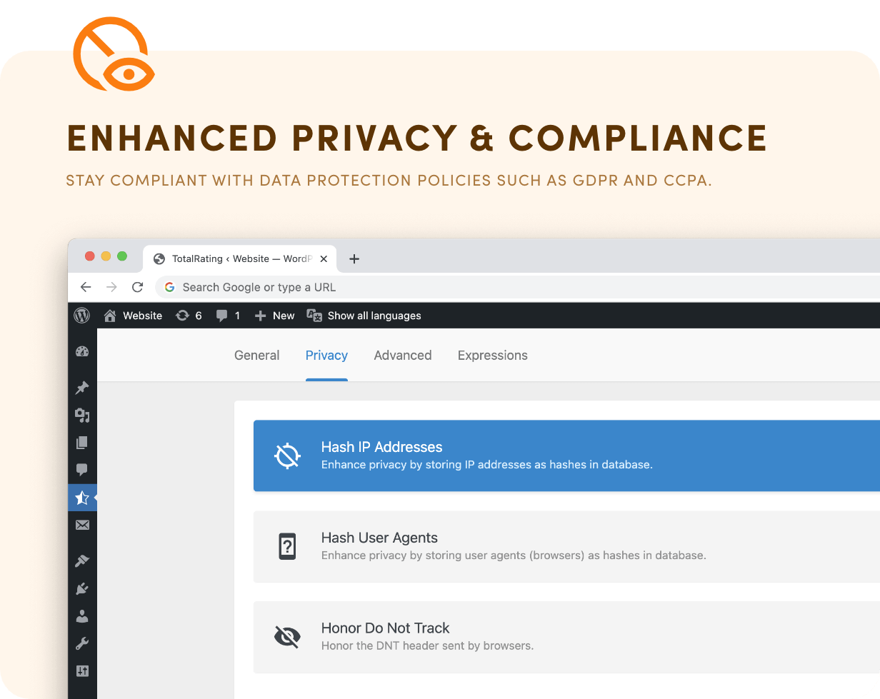 Enhanced Privacy & Compliance - Stay compliant with data protection policies such as GDPR and CCPA.