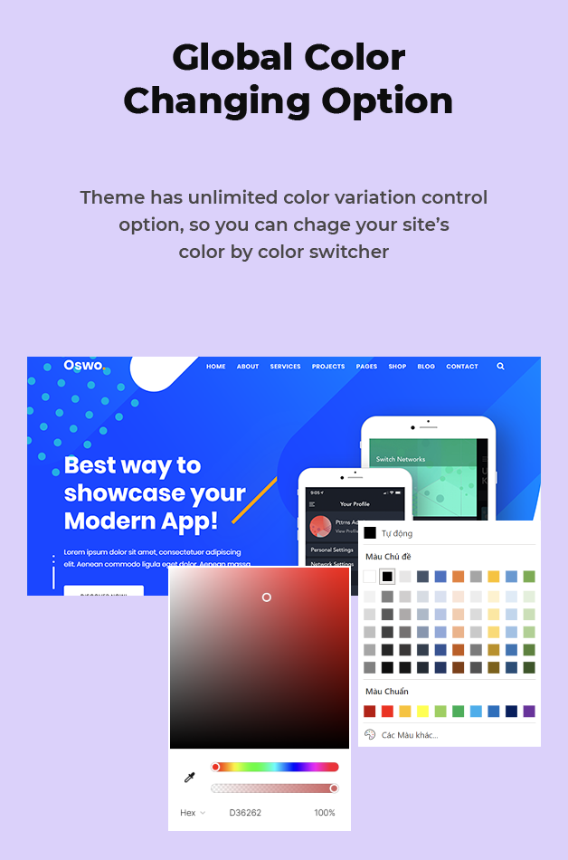 Global Colors Option Available
