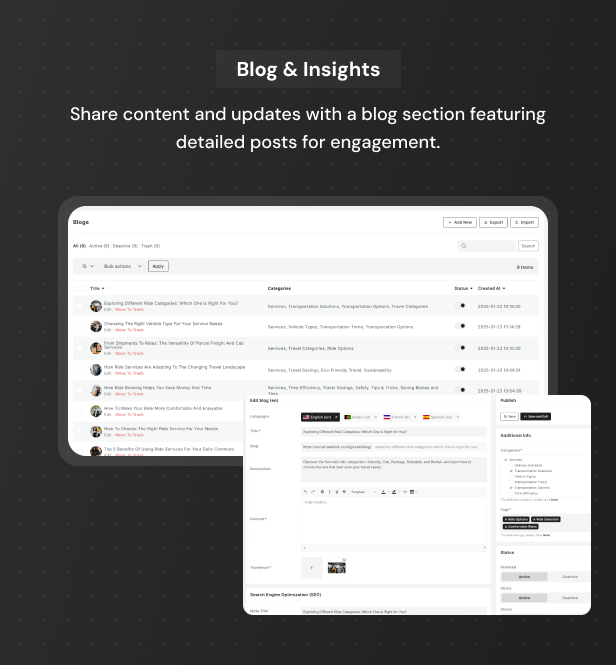 GoCab | Full Solution Taxi Cab Booking with Laravel and React Native