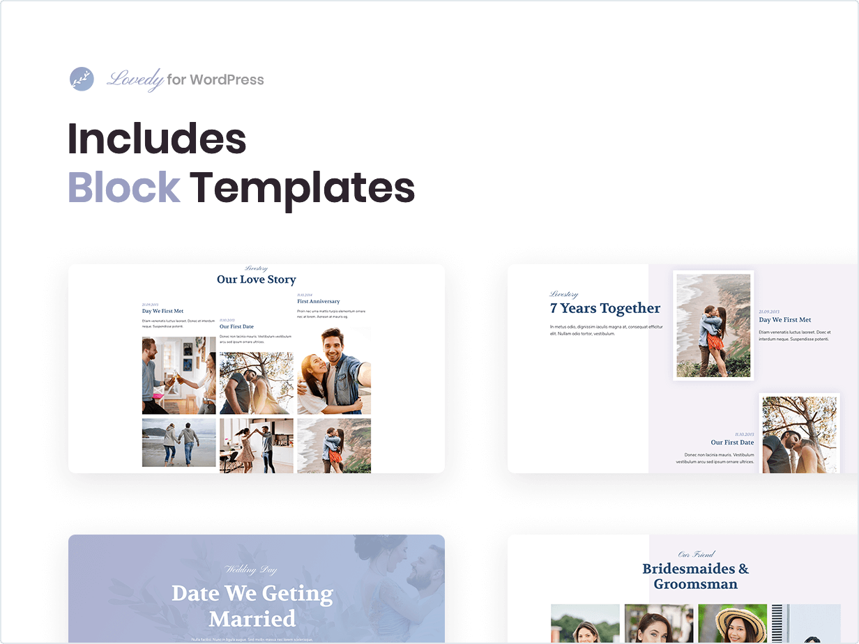 Includes Block Templates