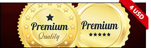 12 Gold And Silver Premium Badges