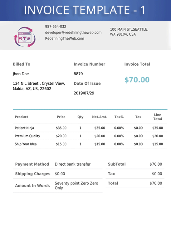 WooCommerce PDF Invoice & Packing Slip with Credit Note - 4