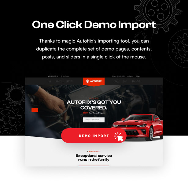 Autofiix - Car Services WordPress Theme