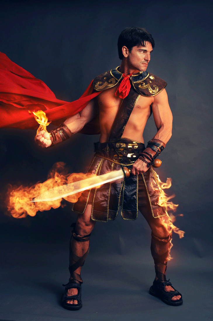 GIF Animated fire Photoshop effect action