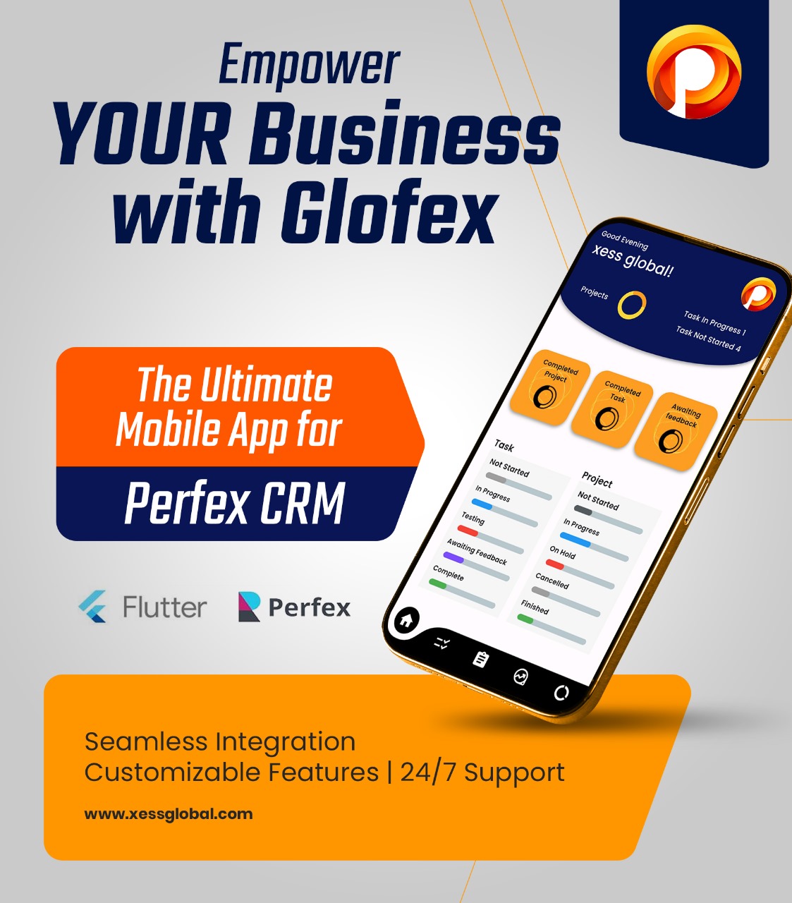 Glofex Admin/Employee Mobile APP for perfex - 3