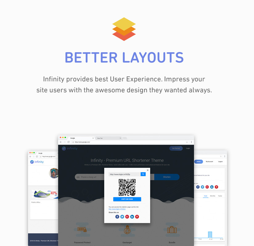 Infinity - Premium URL Shortener Theme - 4