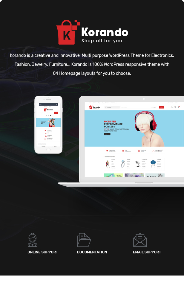 Korando - Multipurpose Theme for WooCommerce WordPress 2