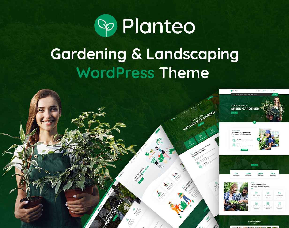 Planteo - Gardening & Landscaping WordPress Theme