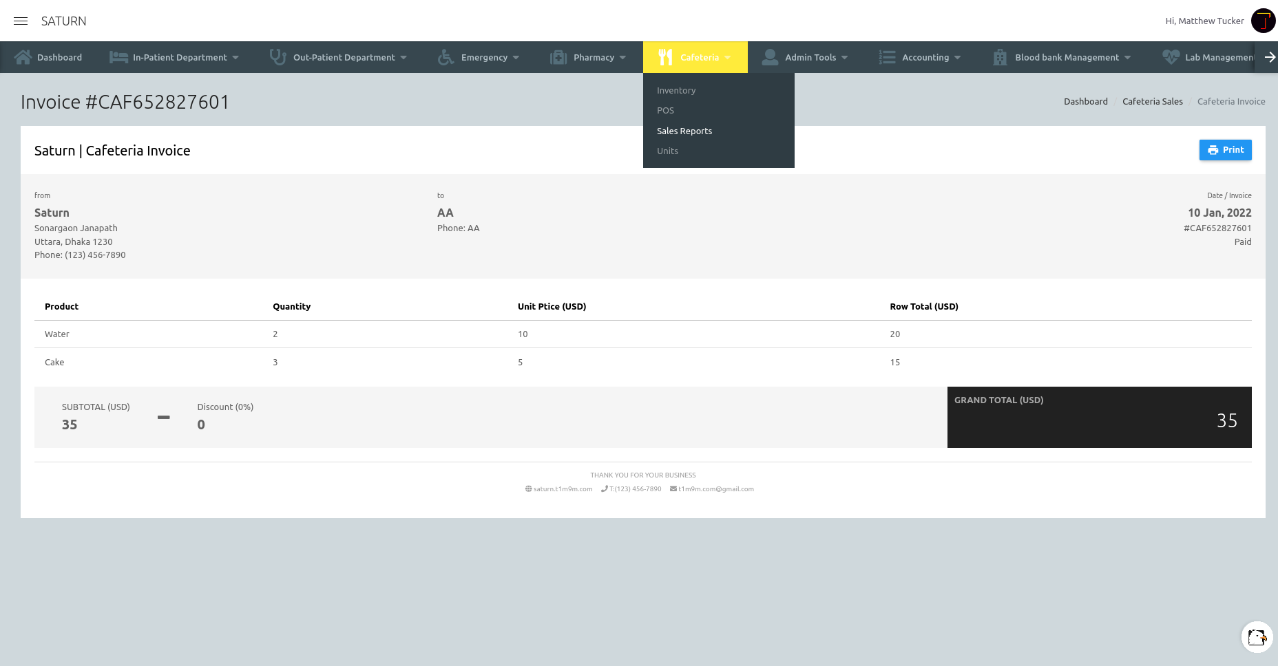 Saturn | Hospital Management System - 7