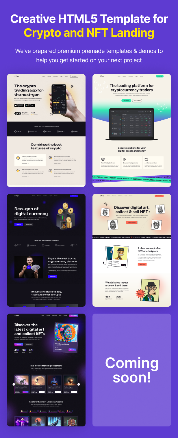 Fugu - NFT & Crypto Html Template - 2