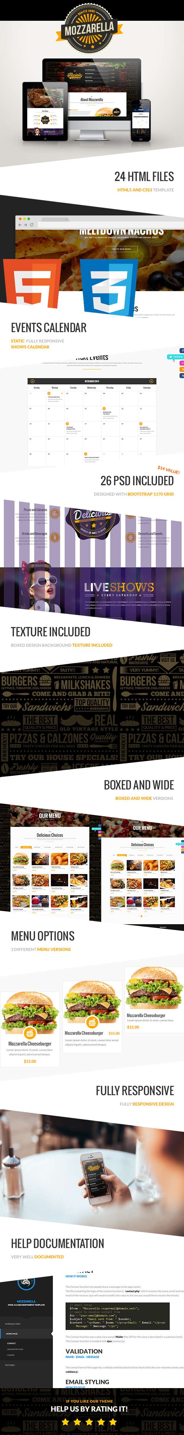Mozzarella - HTML5 and CSS3 Cafe Bar Template - 10