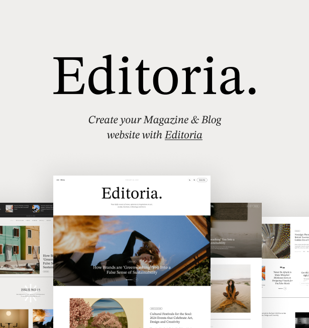 Editoria - Newspaper & Magazine WordPress Theme