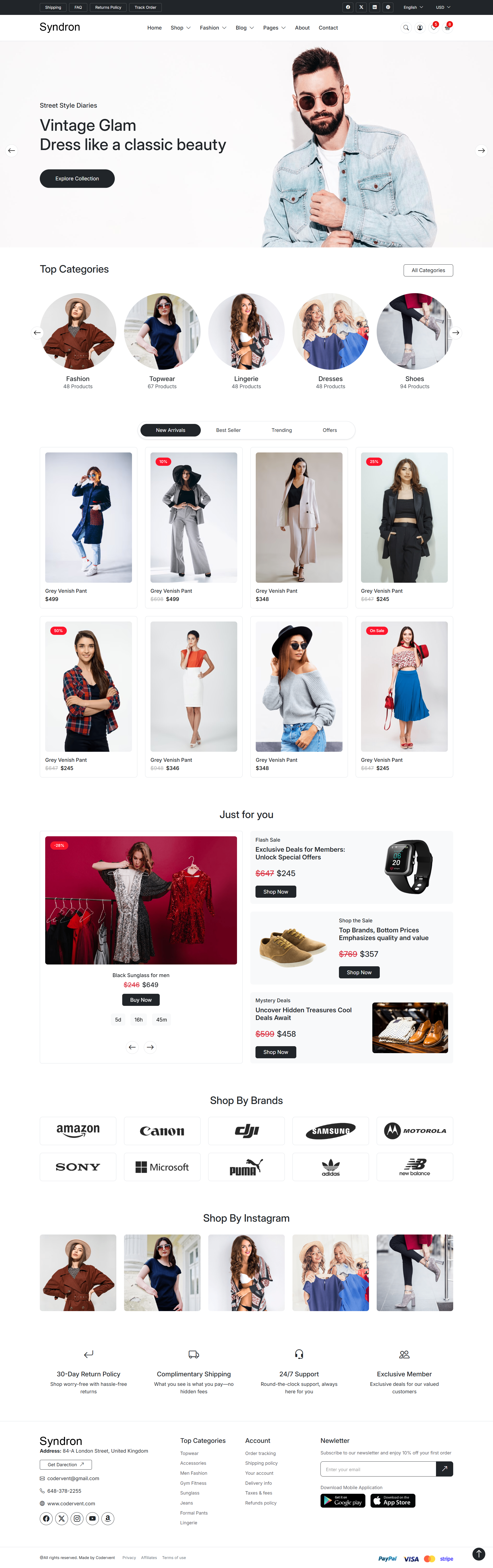 Syndron - Bootstrap5 Admin + eCommerce Template - 3