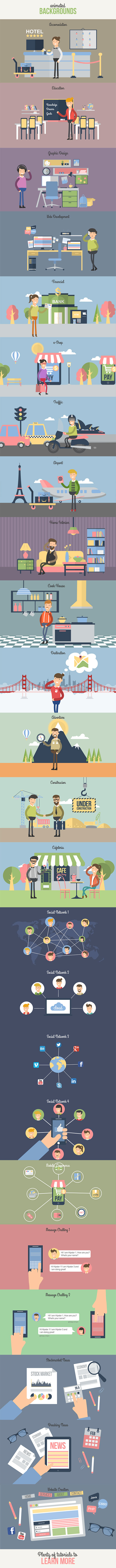 Hipster Explainer Toolkit & Flat Animated Icons Library - 8