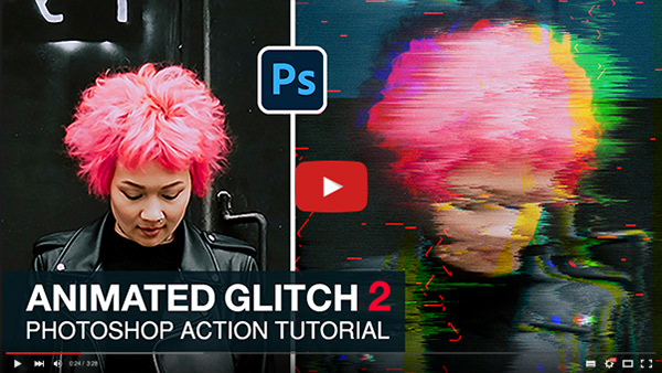 Animated Glitch 2 - Photoshop Action - 1