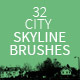 32 City Skyline Brushes