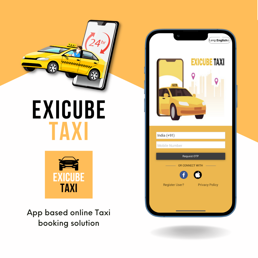 Exicube Taxi App (IOS & Android) With Admin Portal & Website