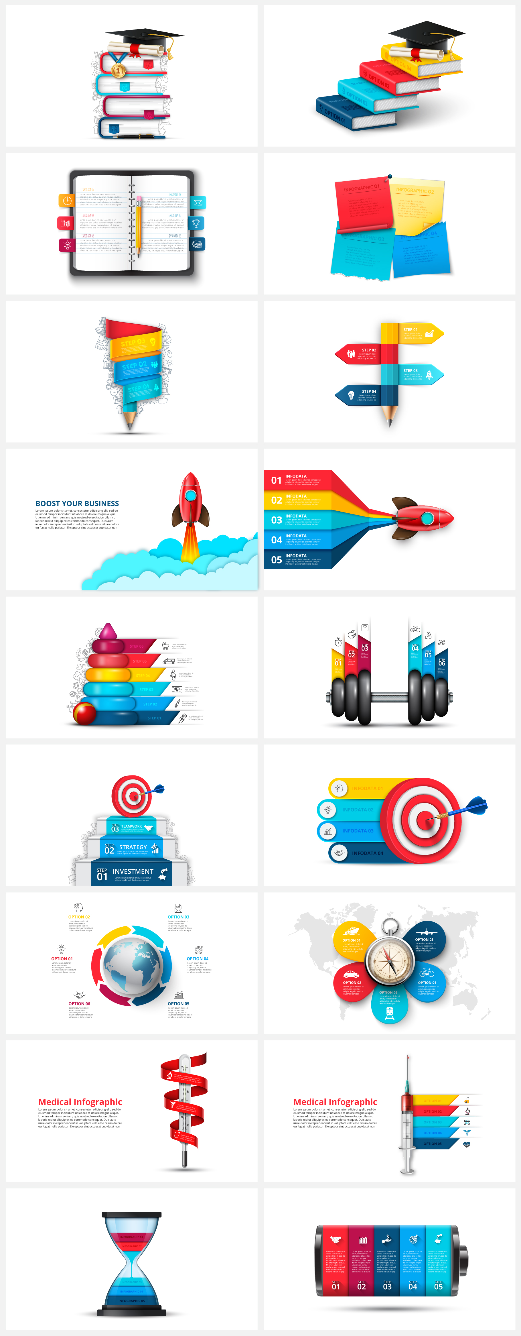 Multipurpose Infographics PowerPoint Templates v.5.2 - 153