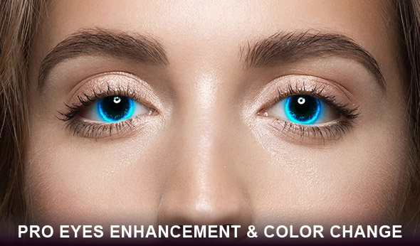 Pro eyes enhancement and color change Photoshop action